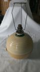 Classic Art Deco Ribstone Ware Booths Ceramic Lamp Globe Ribbed Striped Table Art Deco photo 1