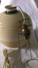 Classic Art Deco Ribstone Ware Booths Ceramic Lamp Globe Ribbed Striped Table Art Deco photo 5