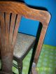 Vintage Antique Estate Set 5 Solid Tiger? Oak Claw Foot Dining Room Chair Chairs 1900-1950 photo 9