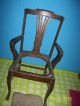 Vintage Antique Estate Set 5 Solid Tiger? Oak Claw Foot Dining Room Chair Chairs 1900-1950 photo 3