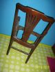Vintage Antique Estate Set 5 Solid Tiger? Oak Claw Foot Dining Room Chair Chairs 1900-1950 photo 4