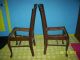Vintage Antique Estate Set 5 Solid Tiger? Oak Claw Foot Dining Room Chair Chairs 1900-1950 photo 7