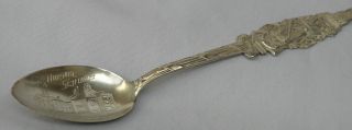 Antique Sterling Silver Souvenir Spoon - Mancelona Mich - High & Normal Schools photo