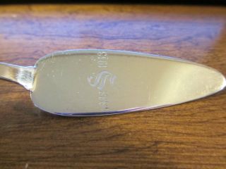 Antique Sterling Silver Cheese Knife King George Pattern Watson Co. photo