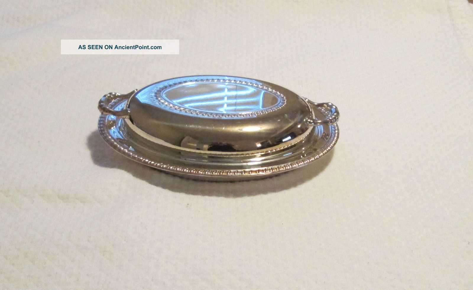 Vintage Wm A Rogers Oval Serving Bowl With Lid - Handled - Made In Canada Bowls photo