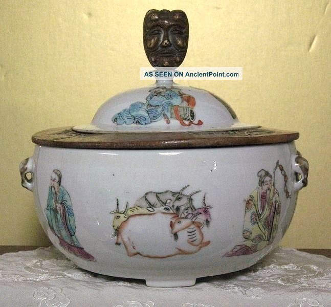 Qing Dynasty Family Rose Porcelain (persons) Big Jar Jars photo
