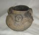 Antique Native American Mississippi Cultural Sphere Primitive Strap Handled Jar Native American photo 5