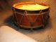 Antique Wood Wooden John C.  Haynes & Co.  Boston Ma Drum Fantastic Label Percussion photo 1