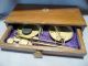 Antique Cased Brass Apothecary Scales & Weights Other photo 4