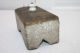 Antique Door Stop Limestone ? Brick Mrs L Hansen Signed Primitive Country Folk Primitives photo 4