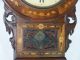 Antique Anglo American Marquetry Inlaid Mahogany Wall Clock 