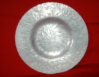 Wendell August Forge Hammered Aluminum Hand Forged Dish Plate Circa 1940 photo