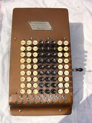 1920 Felt & Tarrant Comptometer Shoebox Adding Machine Exc Working Vtg Antique photo