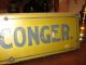 Brass Antique Doctor M G Conger Sign Wood Ca 1930 Doctor Bags photo 4