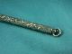 Chatelaine Antique Engraved Pencil Pen Marked Sterling In Victorian photo 3