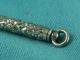 Chatelaine Antique Engraved Pencil Pen Marked Sterling In Victorian photo 4
