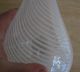 Murano ?? White Ribbon Vase Art Glass Mid Century Cool Design Mid-Century Modernism photo 5