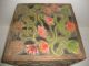 1930s Rare Handmade Carved Colorful Flower Vintage Wooden 9 Bottle Wine Box India photo 2