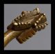 An 18thc Vvar Trumpet Akan Gold Weight Vvith Javv Bones Ex European Collectn Other photo 3