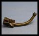 An 18thc Vvar Trumpet Akan Gold Weight Vvith Javv Bones Ex European Collectn Other photo 6