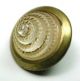 Antique Glass In Metal Button Crystal Color Spiral Cone Design With Brass Border Buttons photo 1