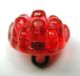 Antique Charmstring Glass Button Fancy Cranberry Candy Mold Swirl Back Buttons photo 2