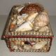 Antique 19th C Folk Art Sailor ' S Sailors Valentine Shellwork Shell Work Box 1 Folk Art photo 2