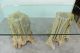 Vtg Naturalistic Free Form Japanese Cypress Root Desk Dining Table W/ Glass Top Post-1950 photo 1