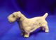 Vintage Metal Dog White Sealyham Terrier Sealy Terrier Scotty Lovely Dog Metalware photo 2