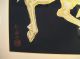 Vtg Nisaburo Ito Gold Horse Japanese Woodblock Print Signed 1950s Japan Uchida Prints photo 5