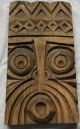 Primitive Art Wall Panel Carving Wood Medieval Thracian Ethnic Scare Away Evil Primitives photo 5