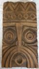 Primitive Art Wall Panel Carving Wood Medieval Thracian Ethnic Scare Away Evil Primitives photo 6