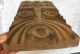 Primitive Art Wall Panel Carving Wood Medieval Thracian Ethnic Scare Away Evil Primitives photo 7