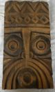 Primitive Art Wall Panel Carving Wood Medieval Thracian Ethnic Scare Away Evil Primitives photo 8