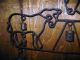 Antique Vintage Rustic Primitive Metal Cow & Calf Wind Chimes Hand Riveted Bells Primitives photo 4