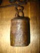 Antique Vintage Rustic Primitive Metal Cow & Calf Wind Chimes Hand Riveted Bells Primitives photo 6