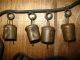 Antique Vintage Rustic Primitive Metal Cow & Calf Wind Chimes Hand Riveted Bells Primitives photo 8