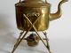 Antique 1870 ' S Brass Spirit Kettle & Warming Stand By William Soutter & Sons Primitives photo 9