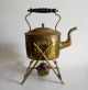 Antique 1870 ' S Brass Spirit Kettle & Warming Stand By William Soutter & Sons Primitives photo 10