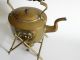 Antique 1870 ' S Brass Spirit Kettle & Warming Stand By William Soutter & Sons Primitives photo 8