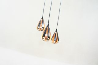 60 ' S 70 ' S Mid Century Modern Werner Schou Hanging Lamp,  Morup Panton Eames Era photo