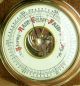 Brass Timber Wooden Ship Anchor Barometer Germany German Navy Maritime Thermo Other photo 1