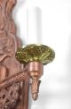 Pair Copper Sconces Brass Antique Vintage Restored Art Deco Tudor English Style Chandeliers, Fixtures, Sconces photo 2