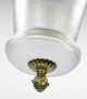 Antique Lantern Pendant Light Restored Vintage Brass Bronze Glass Chandelier Old Chandeliers, Fixtures, Sconces photo 3