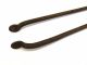 Antique Old Metal Cast Iron Single Hinged Fireplace Log Tongs Hearth Ware Tool Hearth Ware photo 4