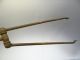 Antique Old Metal Cast Iron Single Hinged Fireplace Log Tongs Hearth Ware Tool Hearth Ware photo 5