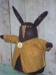 Very Prim And Folky Black Stump Spring Thyme Bunny Wool Felt Jacket Pfatt Primitives photo 1
