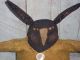 Very Prim And Folky Black Stump Spring Thyme Bunny Wool Felt Jacket Pfatt Primitives photo 2