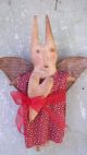 Prim And Folky Olde Thyme Grubby Patriotic Bunny Glittered Wings Pfatt Primitives photo 7