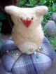 Prim N Grubby Little Folk Artsy Owl A Top A Cotton Tuffet Pin Cushion Pfatt Primitives photo 1